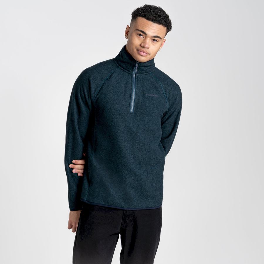 Chandails Craghoppers Durrus Half Zip Homme Bleu Foncé | RDX9517SK