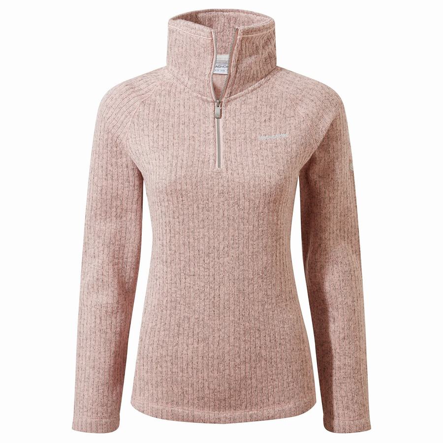 Chandails Craghoppers Eveline Half Zip Femme Rose | XHW9540CT