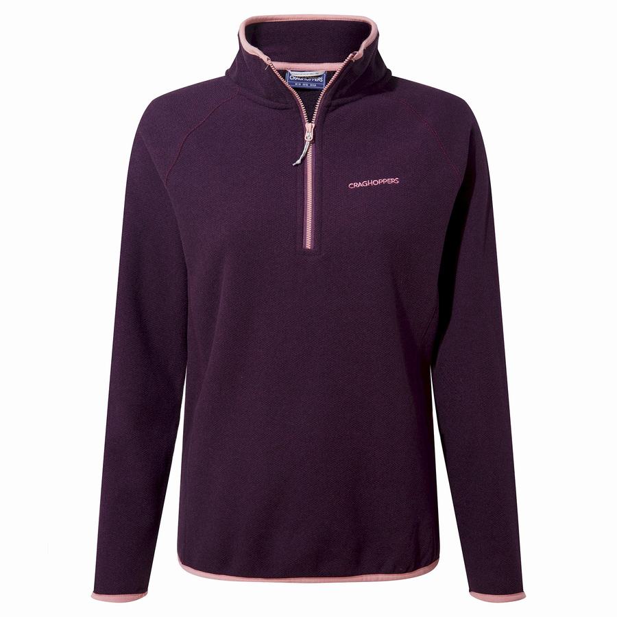 Chandails Craghoppers Milia Half Zip Femme Violette Foncé | PAR8936SJ