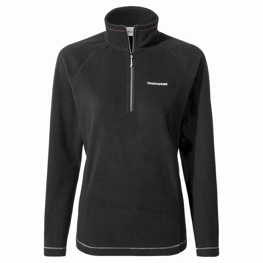 Chandails Craghoppers Miska Half Zip Femme Noir | BTR9916GK