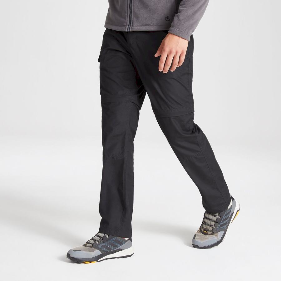 Pantalons Craghoppers Expert Kiwi Tailored Homme Noir | XSP1747YV