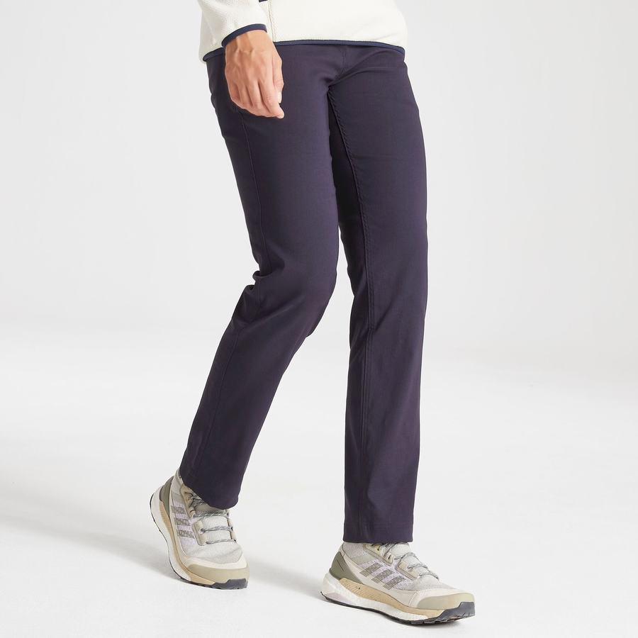 Pantalons Craghoppers Kiwi Pro II Femme Bleu Marine | GUW1196LM