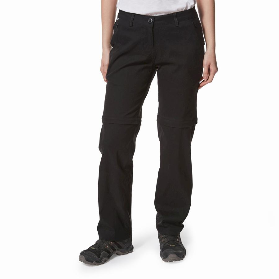 Pantalons Craghoppers Kiwi Pro II Femme Noir | IYP920SV