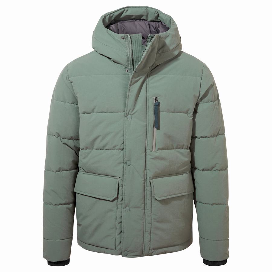 Vestes Craghoppers Dunbeath Insulated Encapuchonné Homme Vert | DCS6065MH