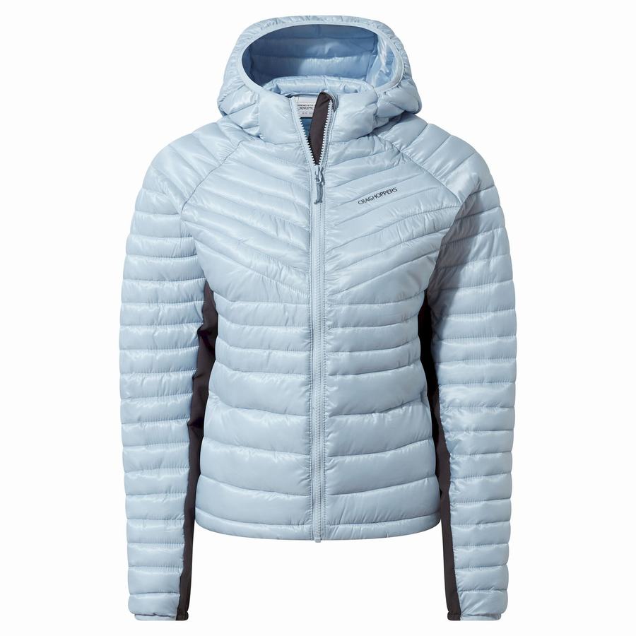 Vestes Craghoppers ExpoLite Insulated Encapuchonné Femme Blanche | MIV4432EA