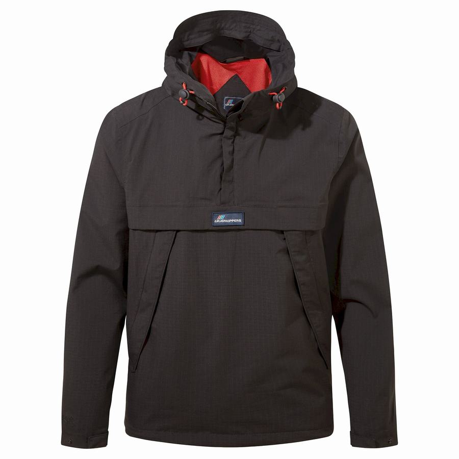 Vestes Craghoppers Imperméables Anderson Cagoule Homme Noir | BUB866WN