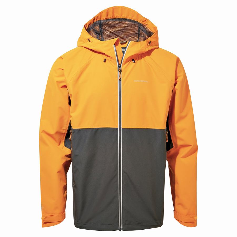 Vestes Craghoppers Imperméables Atlas Homme Orange Noir | VGM586CK