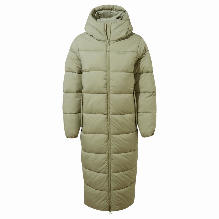 Vestes Craghoppers Narlia Insulated Encapuchonné Femme Vert | SHC7671KU