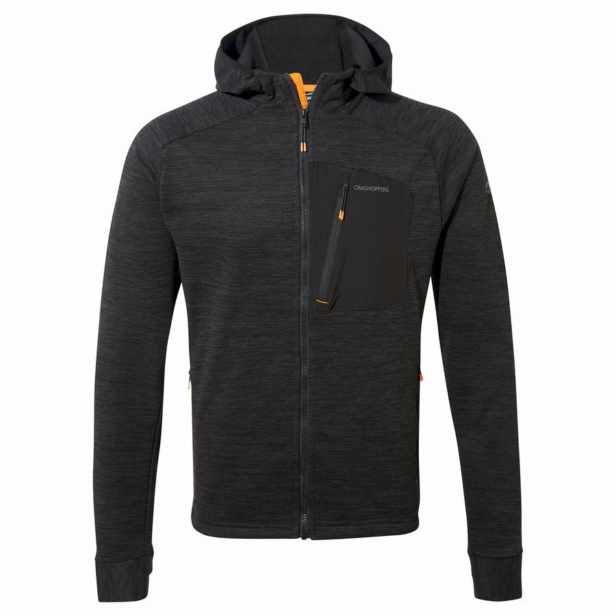 Vestes Craghoppers Tarbert Encapuchonné Homme Noir | YYH6625RO