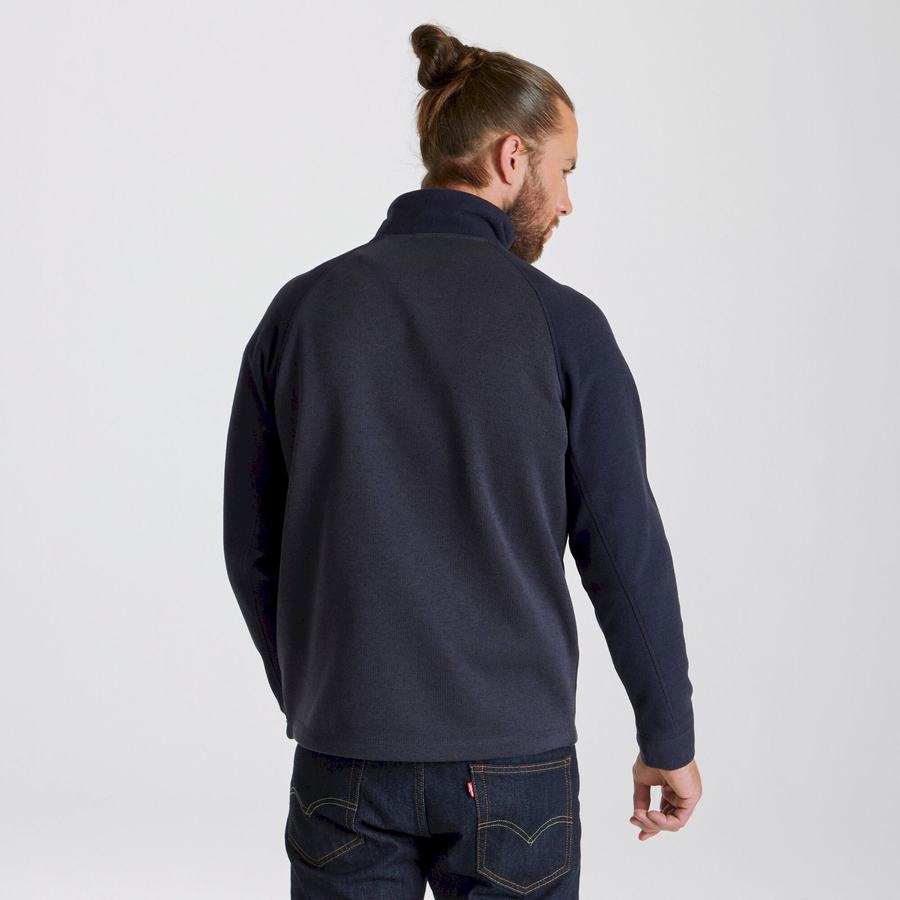 Chandails Craghoppers Barker Half Zip Homme Grise Bleu | LPT595PD