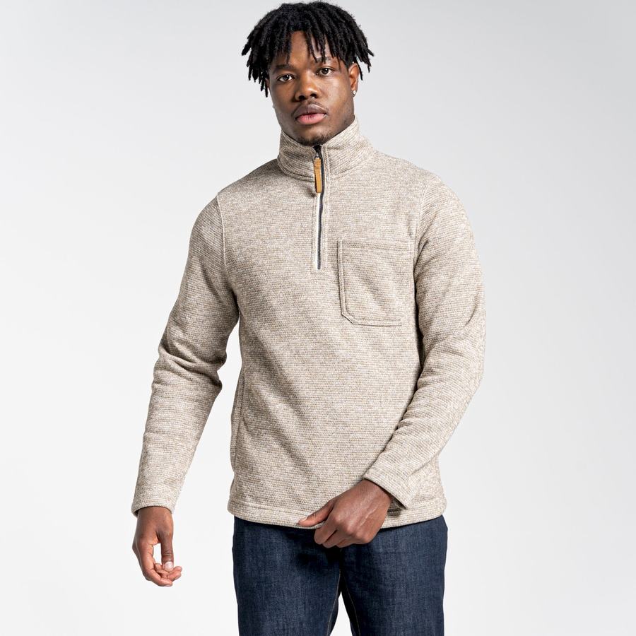 Chandails Craghoppers Barona Half Zip Homme Beige | NVV3496HQ