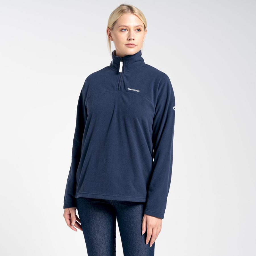 Chandails Craghoppers Cabrillo Half Zip Femme Bleu Bleu Marine | PJN563AW