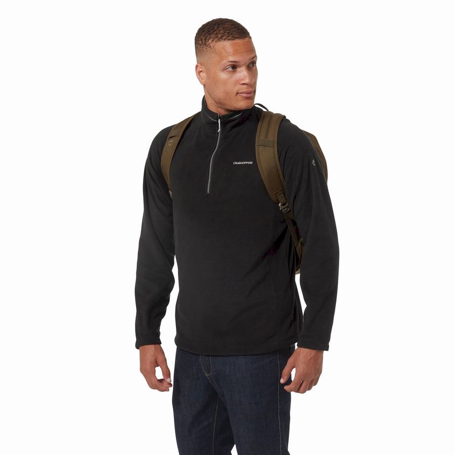 Chandails Craghoppers Corey Half Zip Homme Noir | HMA8311XC