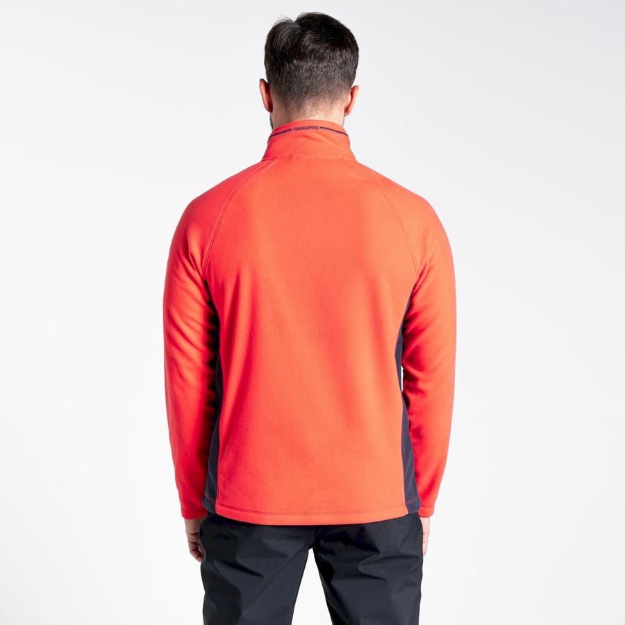 Chandails Craghoppers Corey Half Zip Homme Orange Rouge Bleu Marine | SFK2338KV