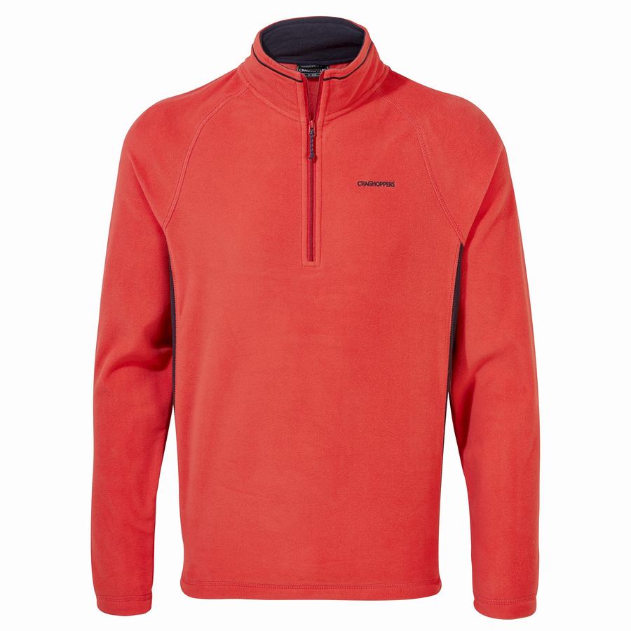 Chandails Craghoppers Corey Half Zip Homme Orange Rouge Bleu Marine | SFK2338KV