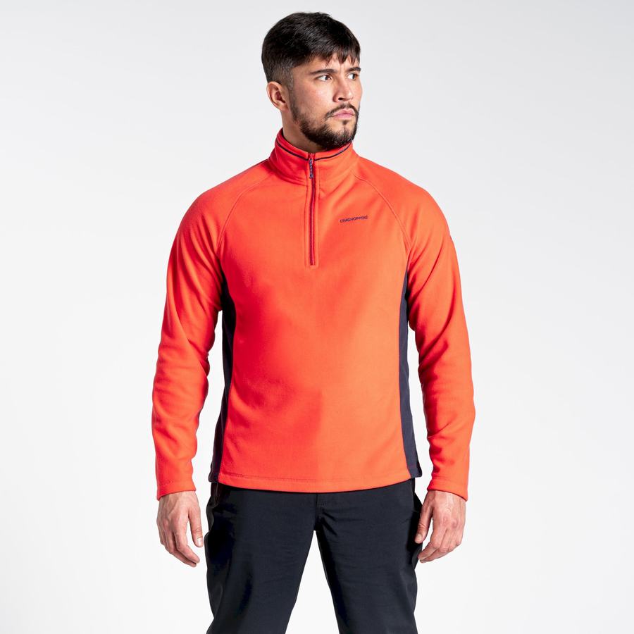 Chandails Craghoppers Corey Half Zip Homme Orange Rouge Bleu Marine | SFK2338KV