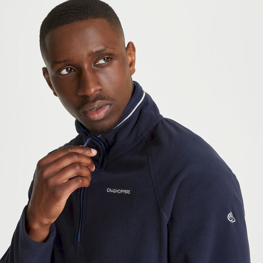 Chandails Craghoppers Corey Half Zip Homme Bleu Marine | TTQ3172JW