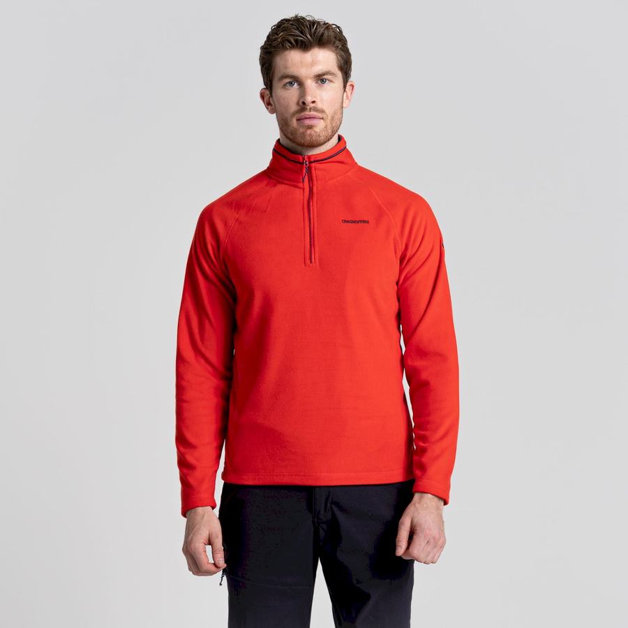 Chandails Craghoppers Corey Half Zip Homme Rouge | UCV4081XA