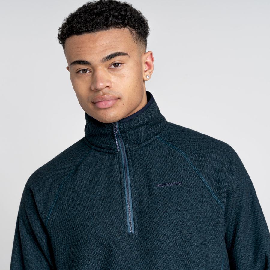 Chandails Craghoppers Durrus Half Zip Homme Bleu Foncé | RDX9517SK