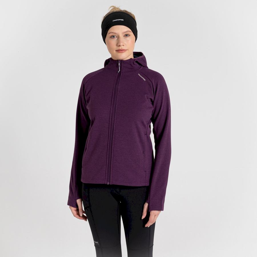 Chandails Craghoppers Dynamic Pro Encapuchonné Femme Violette Foncé | OQZ1459EL