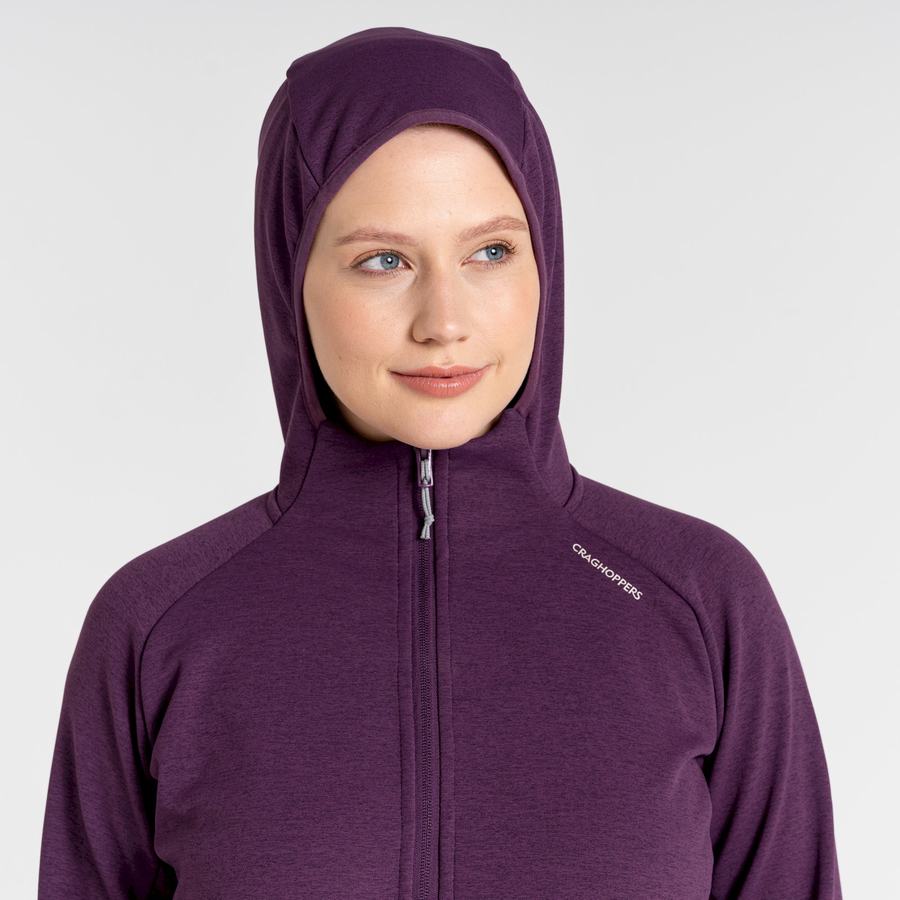 Chandails Craghoppers Dynamic Pro Encapuchonné Femme Violette Foncé | OQZ1459EL