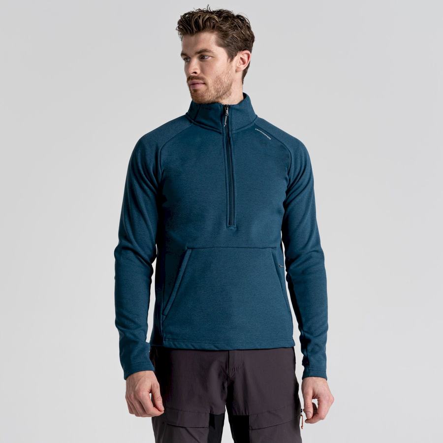 Chandails Craghoppers Dynamic Pro Half Zip Homme Bleu Foncé | BYD8762BF