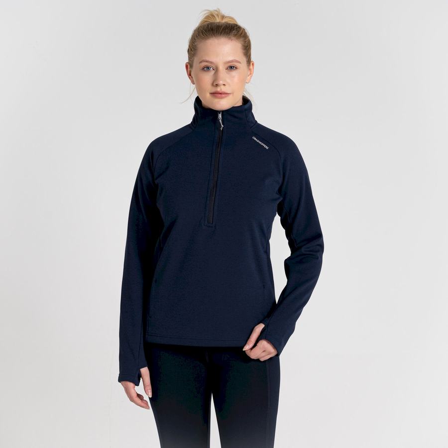 Chandails Craghoppers Dynamic Pro Half Zip Femme Bleu Bleu Marine | CKO227OA