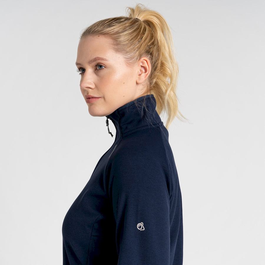 Chandails Craghoppers Dynamic Pro Half Zip Femme Bleu Bleu Marine | CKO227OA