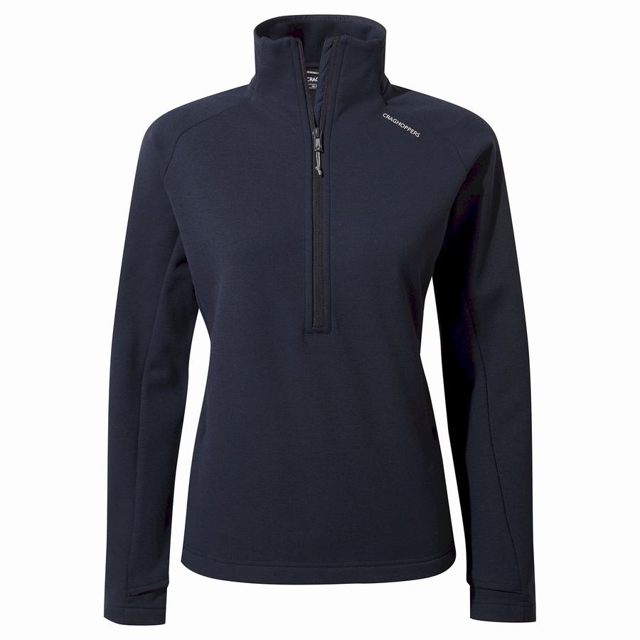 Chandails Craghoppers Dynamic Pro Half Zip Femme Bleu Bleu Marine | CKO227OA