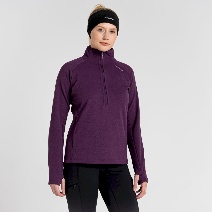 Chandails Craghoppers Dynamic Pro Half Zip Femme Violette Foncé | VCG8541UR