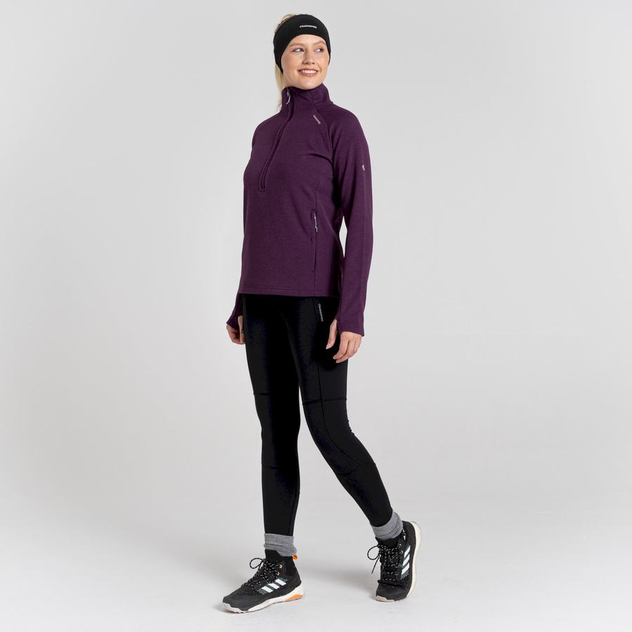 Chandails Craghoppers Dynamic Pro Half Zip Femme Violette Foncé | VCG8541UR