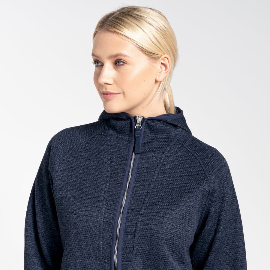 Chandails Craghoppers Elena Encapuchonné Femme Bleu Bleu Marine | ZXH7614UF