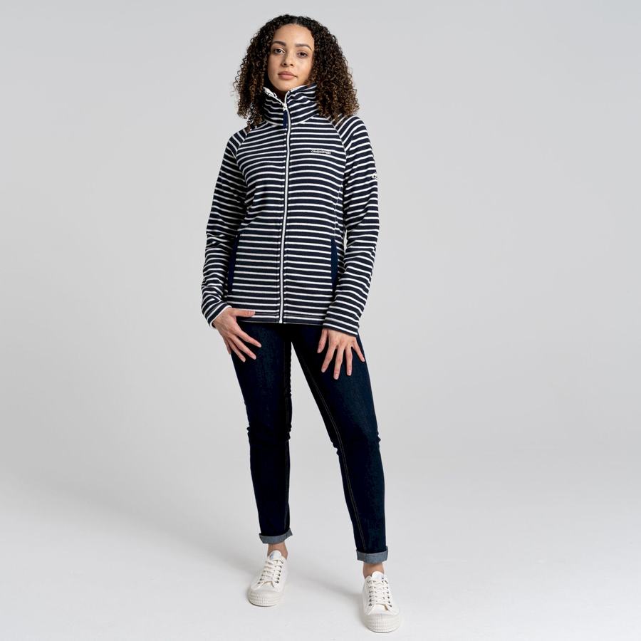 Chandails Craghoppers Ella Femme Bleu Bleu Marine Stripes | YTN1009BD