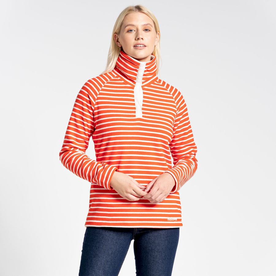 Chandails Craghoppers Ella Overhead Femme Orange Stripes | XNM3172OJ