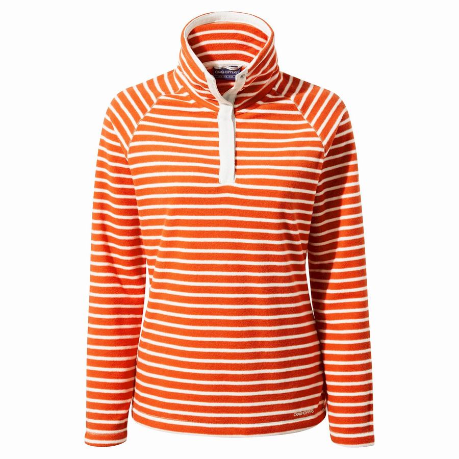 Chandails Craghoppers Ella Overhead Femme Orange Stripes | XNM3172OJ