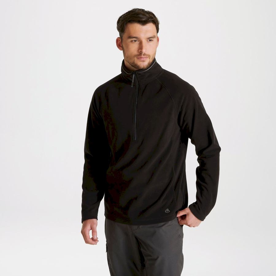 Chandails Craghoppers Expert Corey 200 Half Zip Homme Noir | BLI5149NH