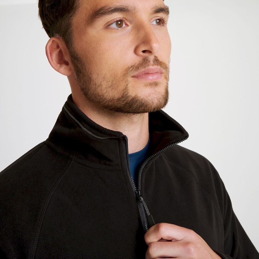 Chandails Craghoppers Expert Corey 200 Half Zip Homme Noir | BLI5149NH