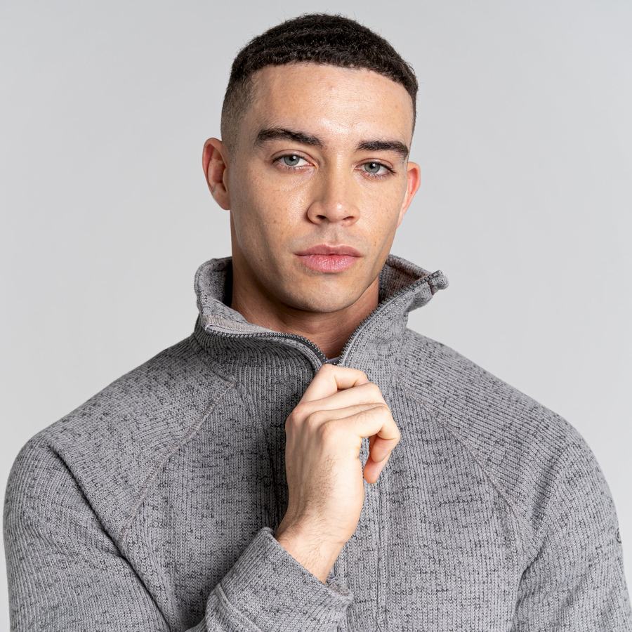 Chandails Craghoppers Logan Half Zip Homme Grise | DBK6886WW