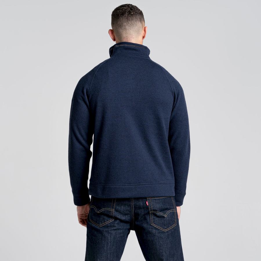 Chandails Craghoppers Logan Half Zip Homme Bleu Bleu Marine | DSE7787IL