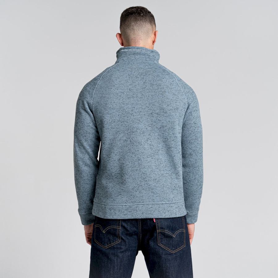 Chandails Craghoppers Logan Half Zip Homme Bleu | JZU3214KD