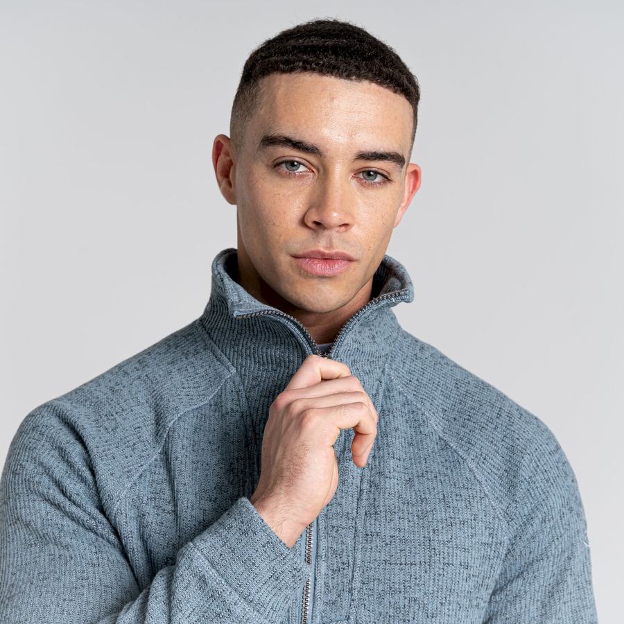 Chandails Craghoppers Logan Half Zip Homme Bleu | JZU3214KD