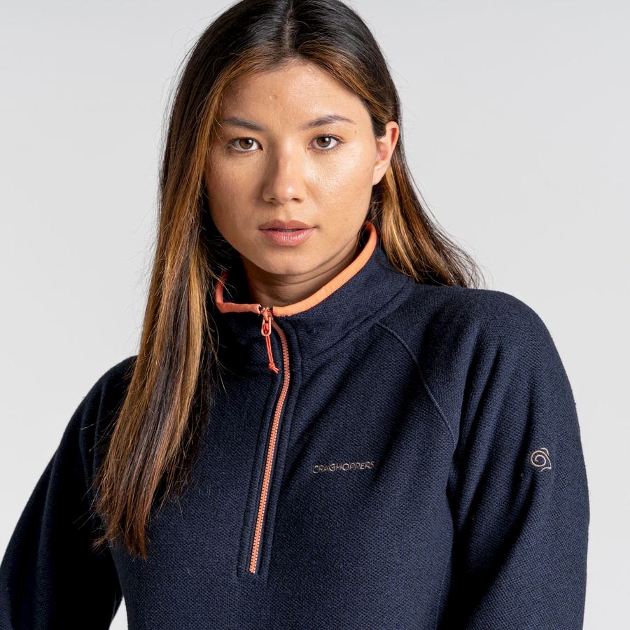 Chandails Craghoppers Milia Half Zip Femme Bleu Bleu Marine | GGF7095TJ