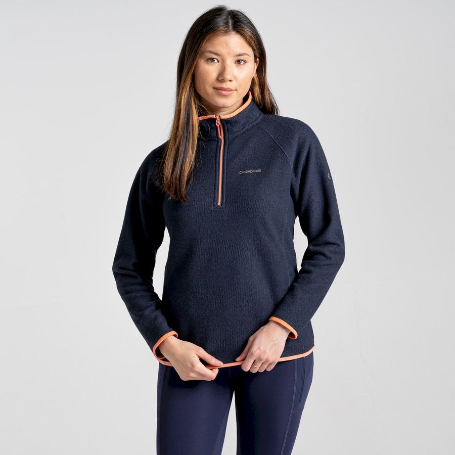 Chandails Craghoppers Milia Half Zip Femme Bleu Bleu Marine | GGF7095TJ