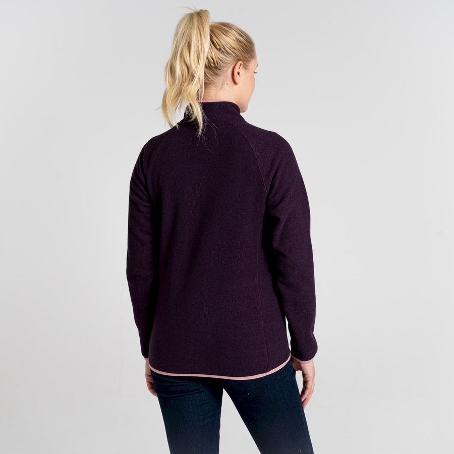 Chandails Craghoppers Milia Half Zip Femme Violette Foncé | PAR8936SJ