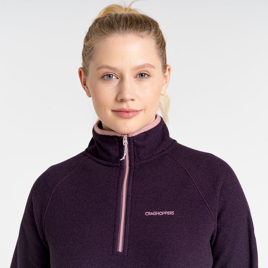 Chandails Craghoppers Milia Half Zip Femme Violette Foncé | PAR8936SJ