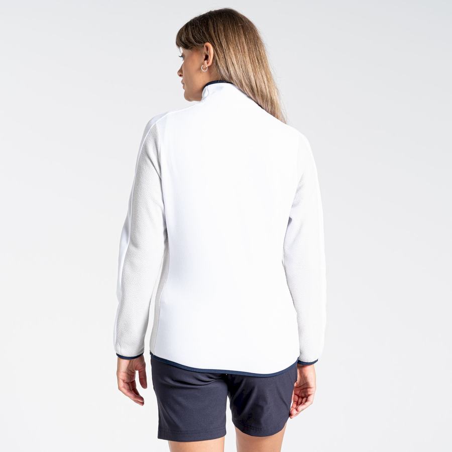 Chandails Craghoppers Minerva Half Zip Femme Grise Blanche | FSG2970KH