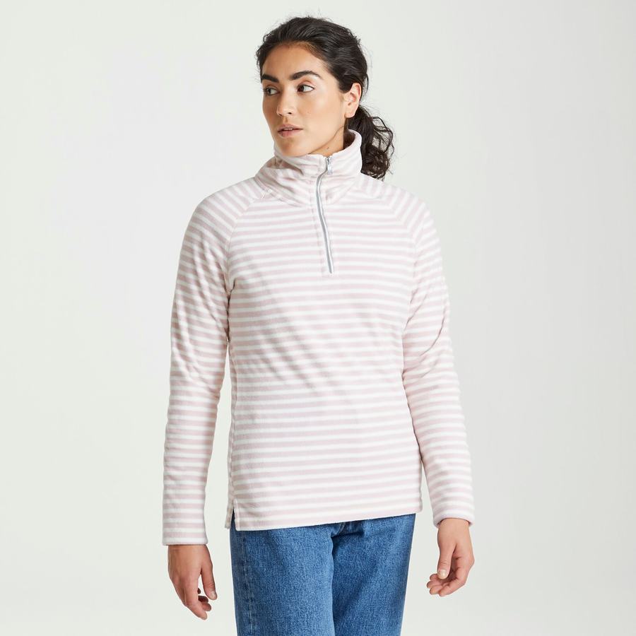 Chandails Craghoppers Natalia Half Zip Femme Violette Stripes | LOA5168ZZ