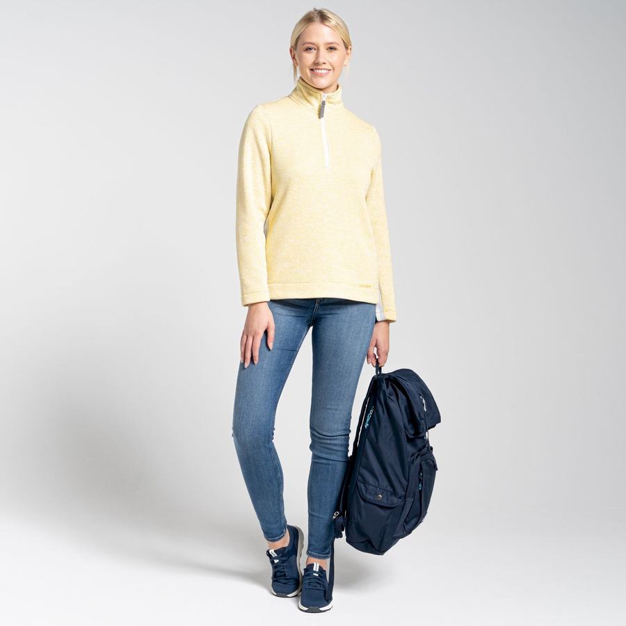 Chandails Craghoppers Pinalla Half Zip Femme Jaune | YHY3526RL