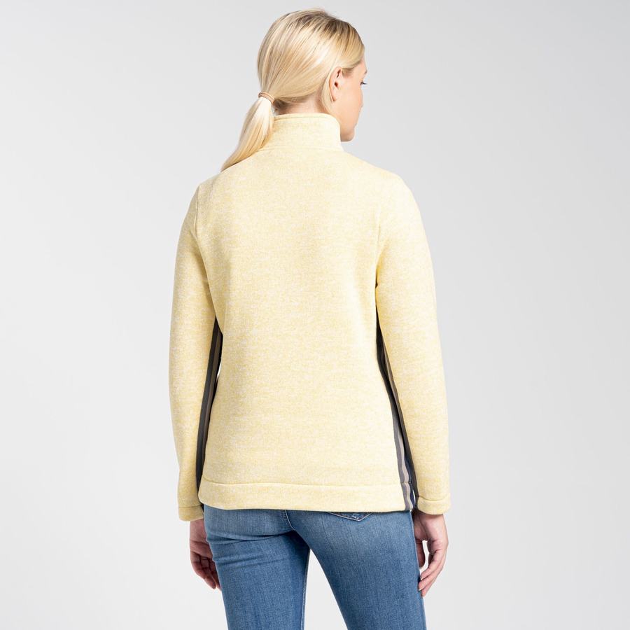 Chandails Craghoppers Pinalla Half Zip Femme Jaune | YHY3526RL