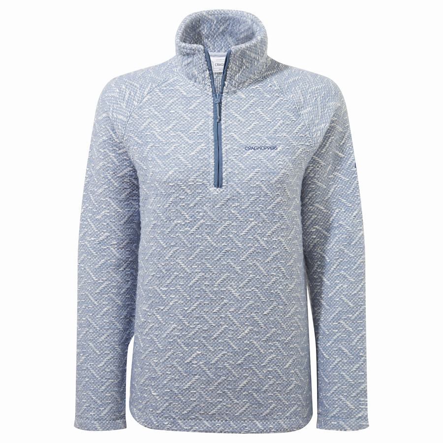 Chandails Craghoppers Talladale Half Zip Femme Bleu | VUG3535OG